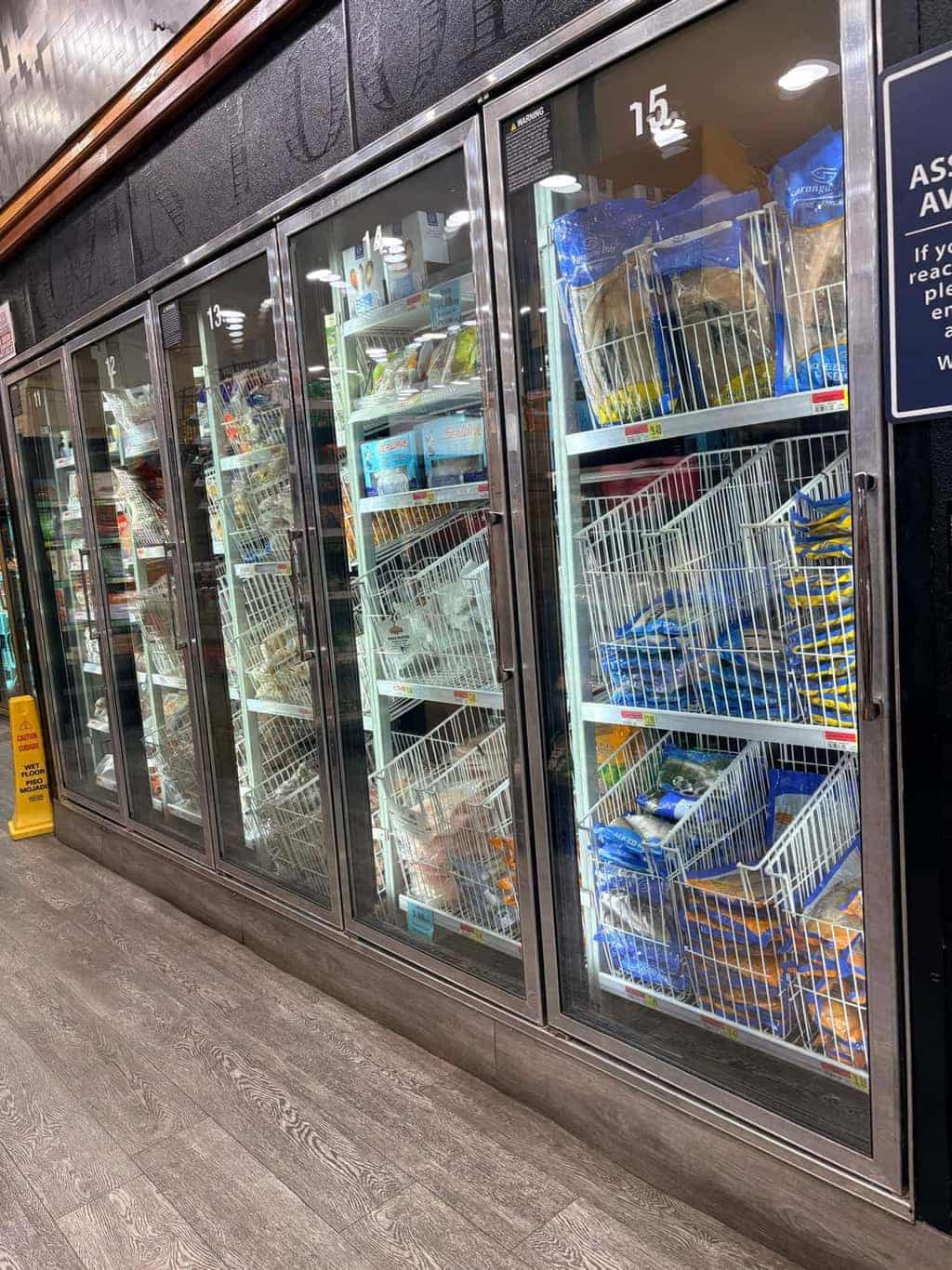 Frozen milkfish and seafood at Asian Market Escondido