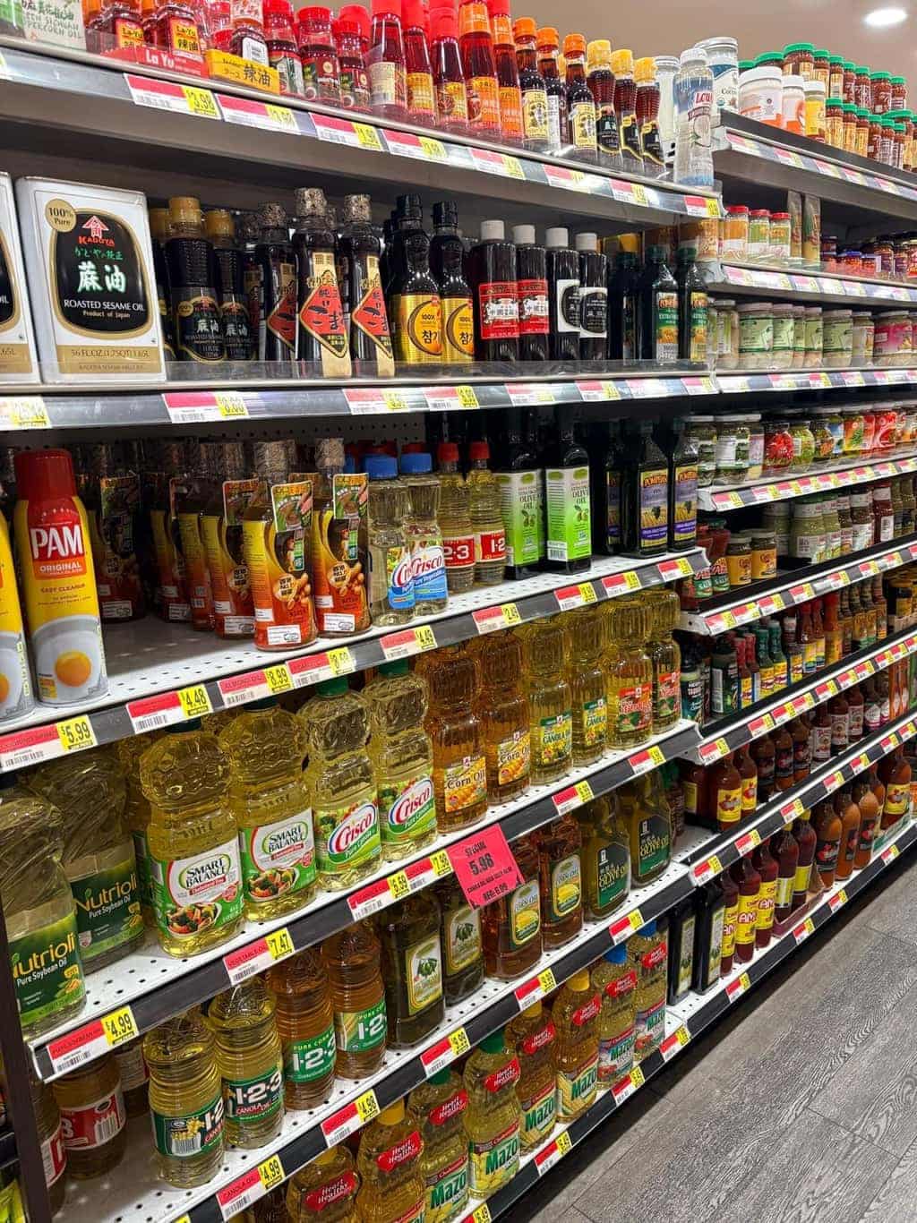 Large selection of Asian and cooking oils at Asian Market Escondido