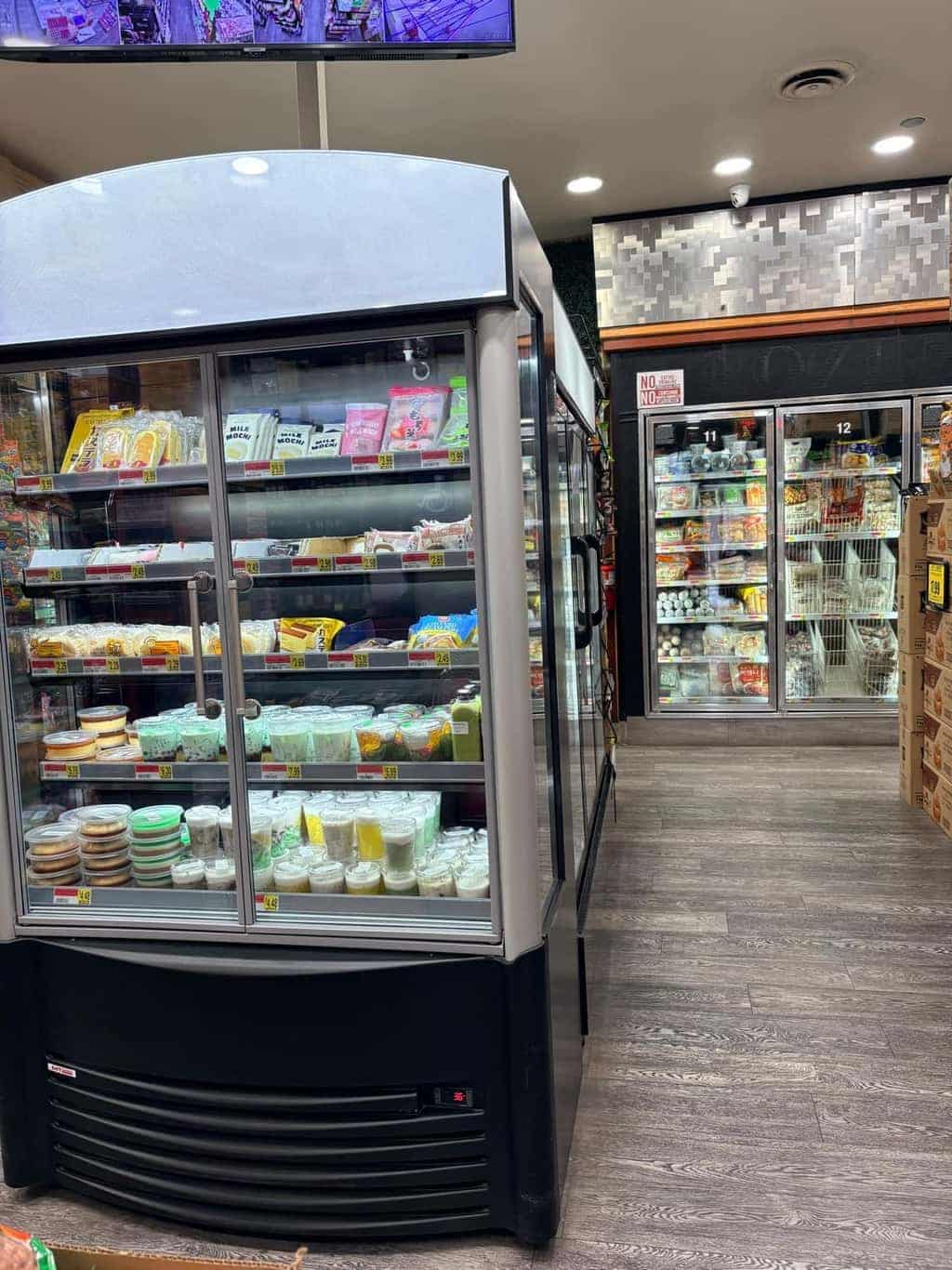 Display of pastries and Asian desserts at Asian Market Escondido