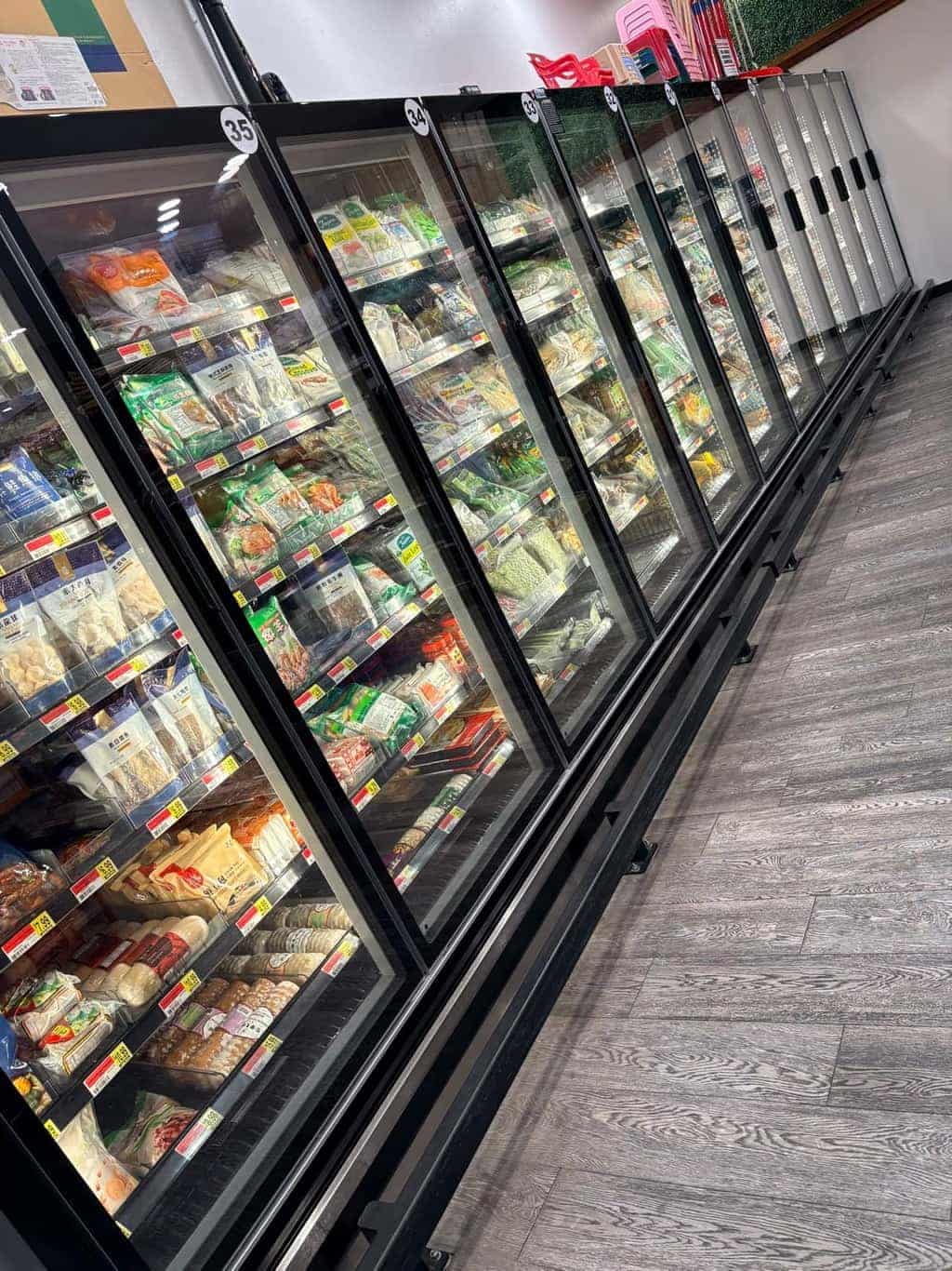 Vegetarian and vegan foods aisle at Asian Market Escondido