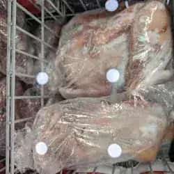 Frozen meat cases inside Asian Market Escondido
